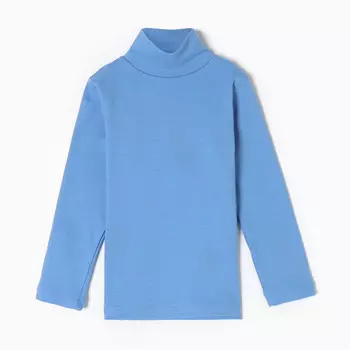 Водолазка для мальчика, цвет васильковый, рост 122 см