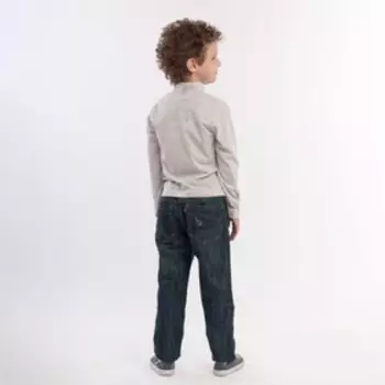 Водолазка для мальчика, рост 140 см, цвет светло-серый меланж