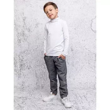 Водолазка для мальчика, рост 146 см, цвет белый