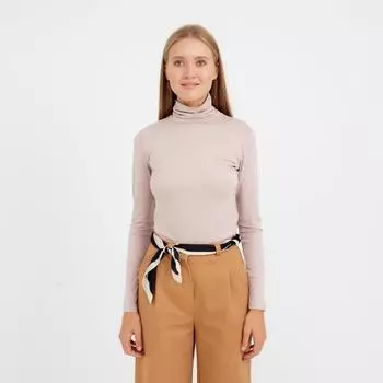 Водолазка женская MINAKU: Basic line, цвет бежевый, размер 42