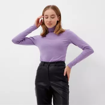 Водолазка женская MINAKU: Basic line, размер 42, лиловая