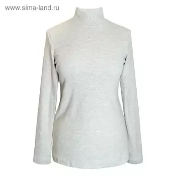 Водолазка женская, размер 46, цвет серый меланж