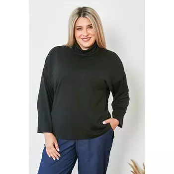 Водолазка женская, размер 54, цвет чёрный