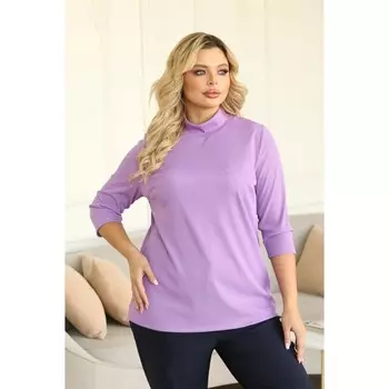 Водолазка женская, размер 56, цвет сиреневый