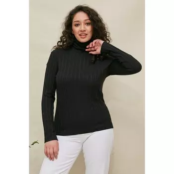 Водолазка женская, размер 58, цвет черный