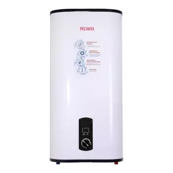 Водонагреватель "Ресанта" ВН-50У, накопительный, 2 кВт, 50 л, до 75 °С, дисплей, белый