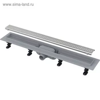 Водоотводящий желоб AlcaPlast Simple APZ9-850, с порогами для перфорированной решетки