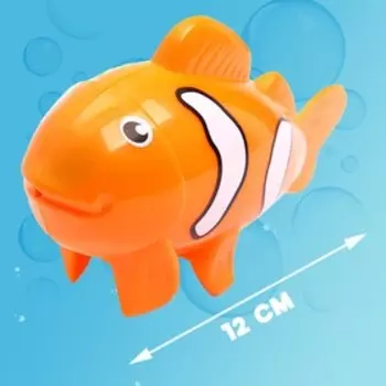 Водоплавающая игрушка «Рыбка-клоун», заводная