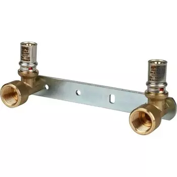 Водорозетка STOUT SFP-0013-001216, прессовая, d=16мм х 1/2", внутр. резьба, монтажная планка