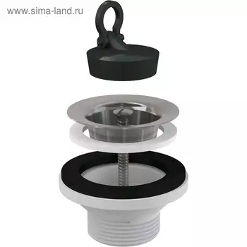 Водослив для раковины Alcaplast A31 5/4", c peшeткой из нержавеющей стали DN=63 мм