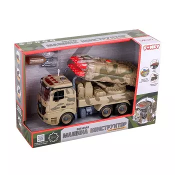Военная машина-конструктор Funky Toys, фрикционная свет звук, 28 см