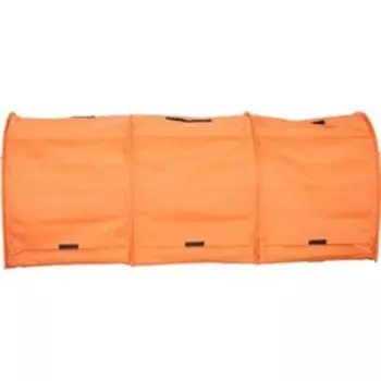 Вольер выставочный, тройной, полукруглый со шторками, микс, 157 х 59 х 62 см