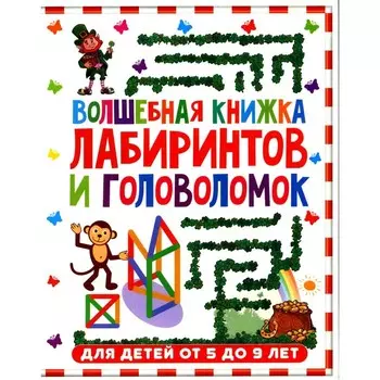 Волшебная книжка лабиринтов и головоломок. Для детей от 5 до 9 лет