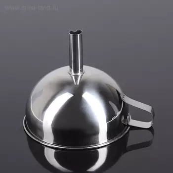 Воронка, d=13 см, нержавеющая сталь, с ручкой