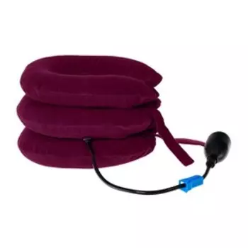 Воротник массажный Bradex надувной, бордовый
