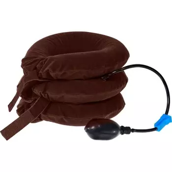 Воротник массажный Bradex надувной, коричневый