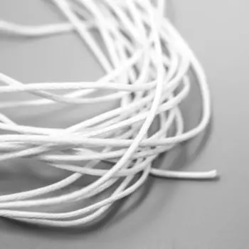 Вощеный шнур для творчества "Fabrica Decoru" 1 мм белый