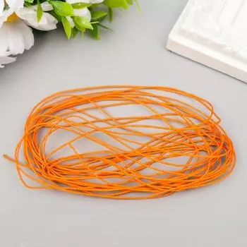 Вощеный шнур "Fabrika Decoru" оранжевый, 1 мм, 5 м