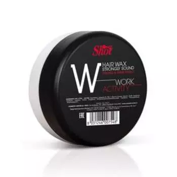 Воск сильной фиксации Shot Work Activity с эффектом блеска, 100 мл
