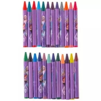 Восковые мелки - карандаши «Холодное сердце», 24 цвета