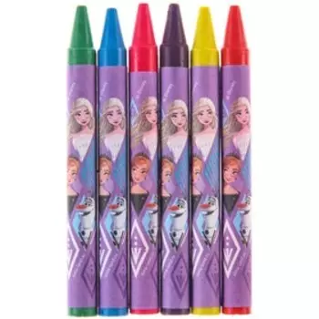 Восковые мелки - карандаши «Холодное сердце», 6 цветов