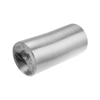 Воздуховод гофрированный "РВС", d=140 мм, раздвижной до 3 м, алюминиевый