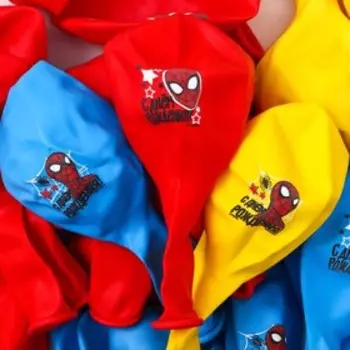 Шар воздушный «С Днем рождения!» 12 дюйм, латексный, 25 штук, Человек-паук