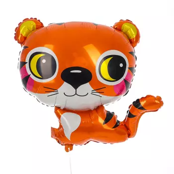 Воздушный шар фольгированный 25" «Тигр», фигура