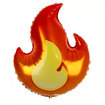 Воздушный шар фольгированный 28" «Огонь», фигура