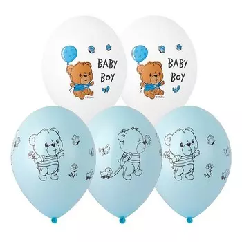 Воздушные шары латексные 14" «Мишка малыш», 25 шт.