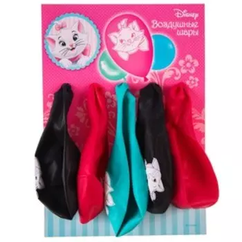 Шар воздушный "С Днем рождения!", 12 дюйм, латексный, 5 штук, Коты Аристократы