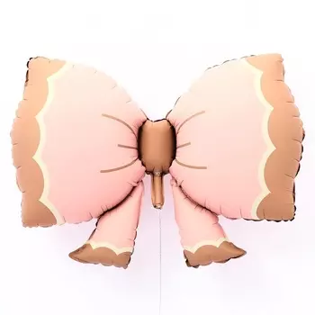 Воздушный шар фольгированный 37" «Бантик», матовый