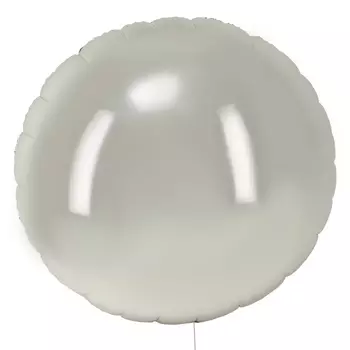 Воздушный шар фольгированный 68" «Круг гигант», серебряный
