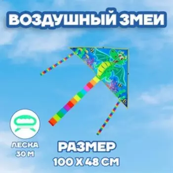 Воздушный змей «Дракон», с леской