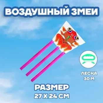Воздушный змей «Рыбка», с леской