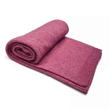 Вязаный плед «Сластена», размер 90х90, цвет розовый