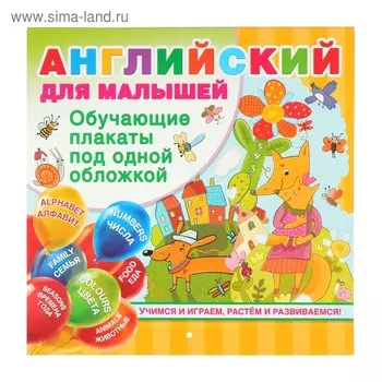 Все обучающие плакаты под одной обложкой «Английский для малышей», Дмитриева В. Г.