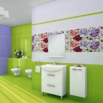 Вставка керамическая Dalia DL2N452DT, многоцветная, 300х450 мм