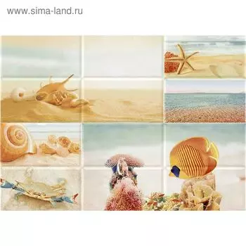 Вставка керамическая Ocean OC2M042DT Sea 2, голубая, 250х350 мм