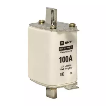 Вставка плавкая ППН-33 160/100А габарит 00 PROxima EKF fus-33/160/100