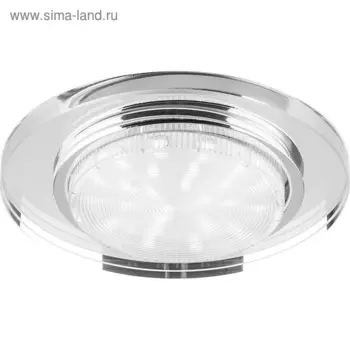 Встраиваемый светильник 4060-2, 11W, GX53, цвет прозрачный, d=90мм