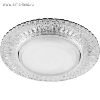 Встраиваемый светильник CD4022, GX53, 11W, цвет прозрачный, d=100мм