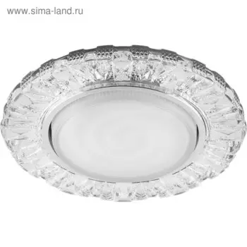 Встраиваемый светильник CD4023, GX53, 11W, цвет прозрачный, d=100мм