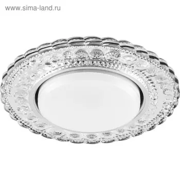 Встраиваемый светильник CD4024, GX53, 11W, цвет прозрачный, d=100мм