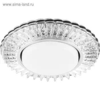 Встраиваемый светильник CD4025, GX53, 11W, цвет прозрачный, d=100мм