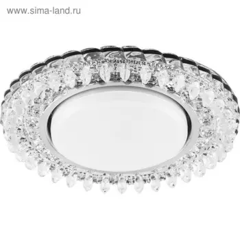 Встраиваемый светильник CD4027, GX53, 11W, цвет прозрачный, d=100мм