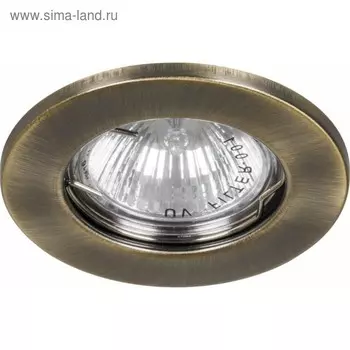 Встраиваемый светильник DL10/DL3201, MR16, 50W, цвет золото, d=60мм
