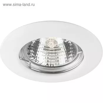 Встраиваемый светильник DL13, MR16, 50W, цвет белый, d=52мм