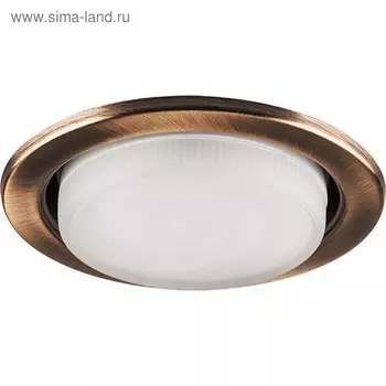 Встраиваемый светильник DL53, 11W, GX53, цвет медь, d=81мм