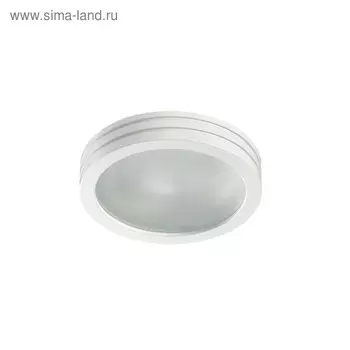 Встраиваемый светильник Novotech, 50 Вт, GX5,3, 12 В, 65x65 мм, d=65 мм, белый